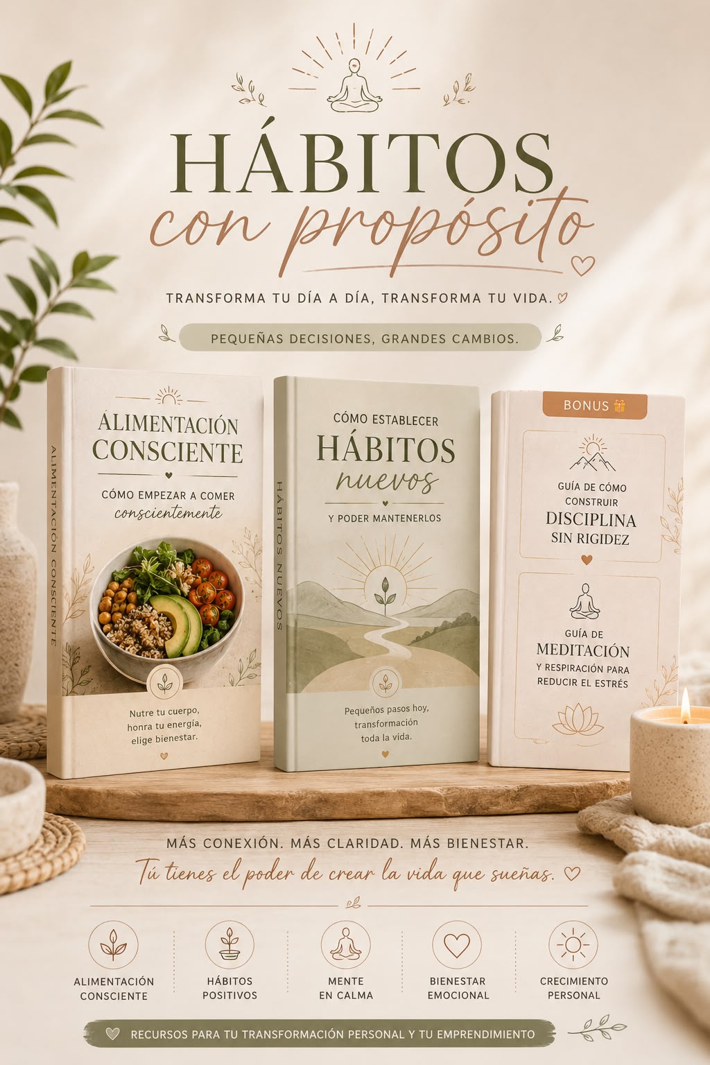 Ebooks - Alimentación consciente, hábitos saludables y bienestar integral para transformar tu día a día